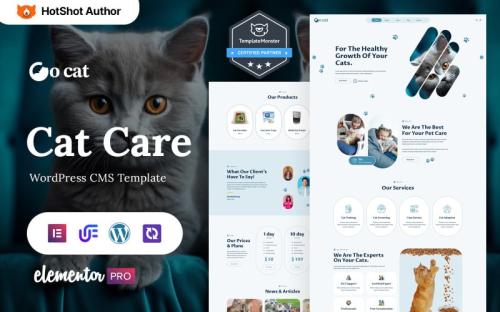 Go Cat - Pet Care And Grooming WordPress Elementor Theme theme free